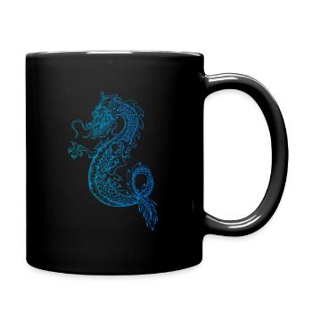 Japanese Dragon T-Shirt Gift Dragon - Full Colour Mug - black - Right