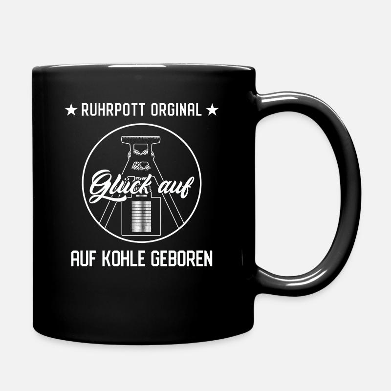 Ruhrpott - Tasse einfarbig - Schwarz