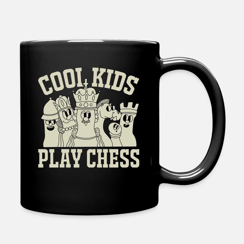 Cool kids play chess - Mug uni - noir