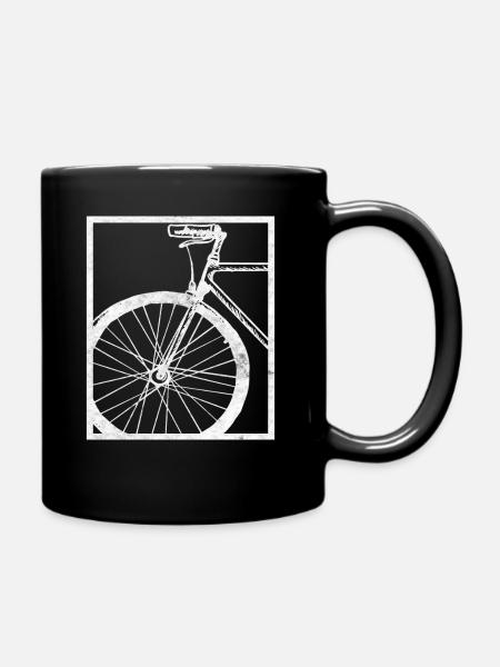 Lustiges Fahrrad Geschenk Spruch übers Radfahren - Tasse einfarbig - Schwarz