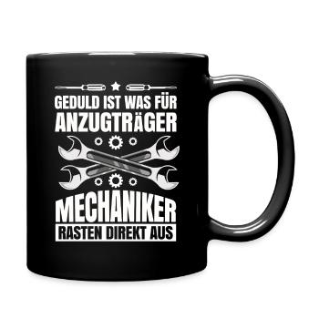 Mechaniker - Tasse einfarbig - Schwarz - Rechts
