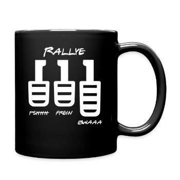 Rallye Car Racing Motorsport Sportscar Car Three - Tasse einfarbig - Schwarz - Rechts