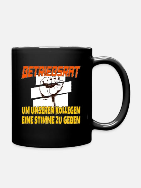 Betriebsrat - Tasse einfarbig - Schwarz