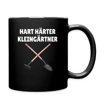 Gärtner Hobbygärtner Hart härter Kleingärtner - Tasse einfarbig - Schwarz - Rechts