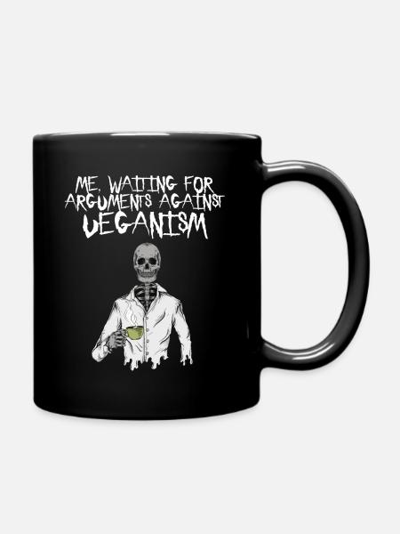 Lustiger Spruch für Veganer - Tasse einfarbig - Schwarz