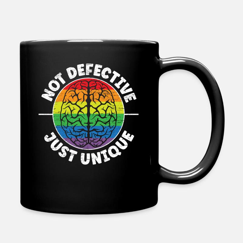 Non défectueux juste neurodiversité unique TDAH - Mug uni - noir