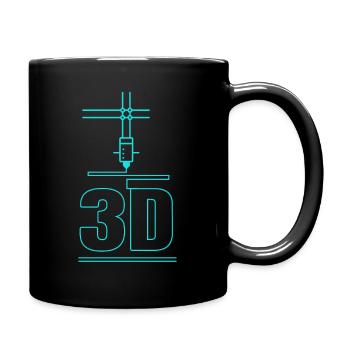 3D-Druck CAD-Modellierung Filament 3D-Drucker - Tasse einfarbig - Schwarz - Rechts