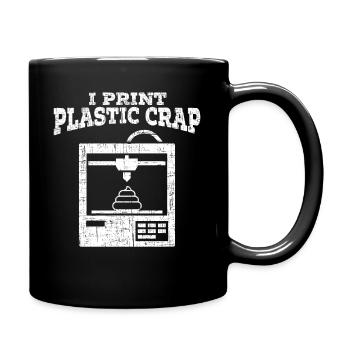 J’imprime en plastique de fumier 3D imprimeur - Mug uni - noir - Droite