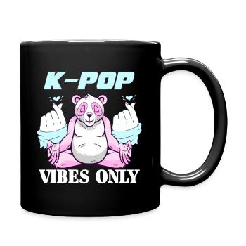 Kpop Geschenk K-pop Koreanisch Koreanischer Pop - Tasse einfarbig - Schwarz - Rechts