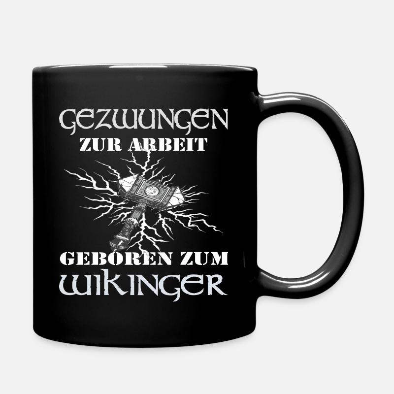 Wikinger Walhalla Geschenk Kostüm - Tasse einfarbig - Schwarz