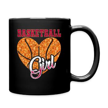 Basket-ball filles - Mug uni - noir - Droite