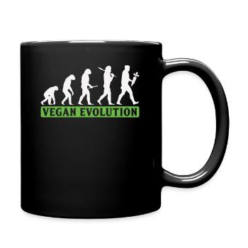Vegan Evolution Veganer - Full Colour Mug - black - Right