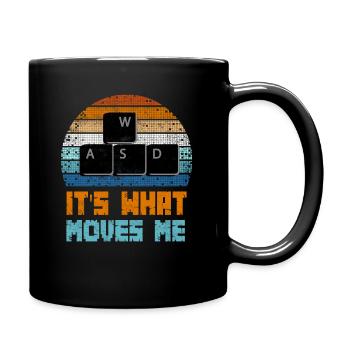 PC Gamer Geschenk - Tasse einfarbig - Schwarz - Rechts