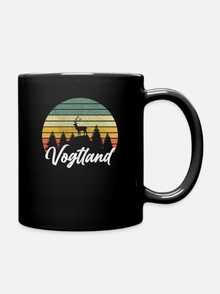 Vogtländer Geschenk Vogtland Heimat Urlaub - Tasse einfarbig - Schwarz