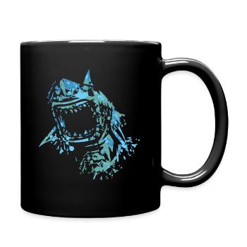Requins - Mug uni - noir - Droite