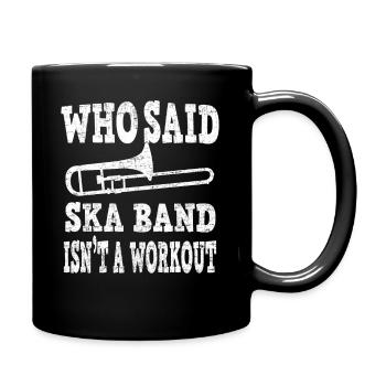Ska Music Trombone Trombone Wind Orchestra Workout - Full Colour Mug - black - Right