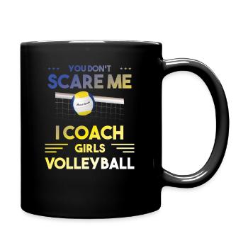 Volley girls Coach Sport Humour Rengaine Cadeau - Mug uni - noir - Droite