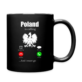 Pologne - Mug uni - noir - Droite