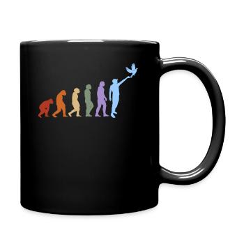 Pigeonniers Pigeons pigeons Evolution - Mug uni - noir - Droite