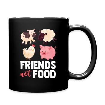 Vegan - Mug uni - noir - Droite
