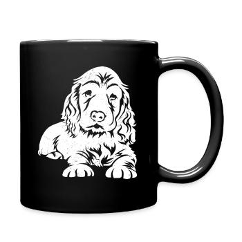 Cocker mignon cadeau d’épagneul - Mug uni - noir - Droite