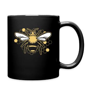 Biene Bienenliebhaber Insekt Imker Bienenhalter - Tasse einfarbig - Schwarz - Rechts