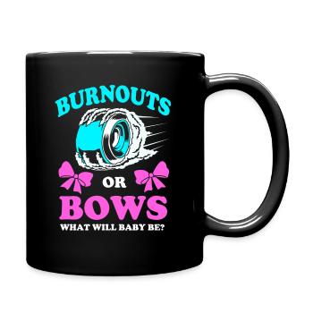 Gender Reveal Schwangerschaft - Tasse einfarbig - Schwarz - Rechts