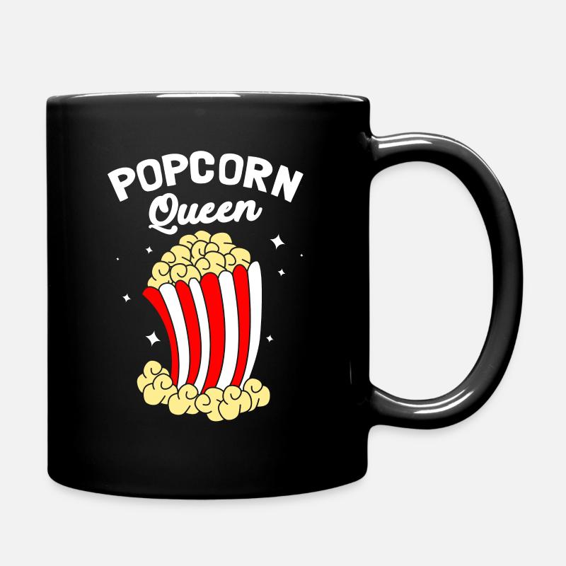 Popcorn - Tasse einfarbig - Schwarz