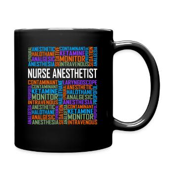 Nurse Anesthetist - Words - Full Colour Mug - black - Right