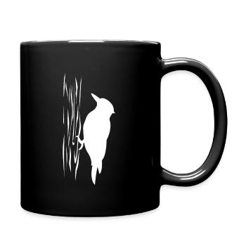 Pivert Sur le T-shirt de l’arbre Cadeau - Mug uni - noir - Droite