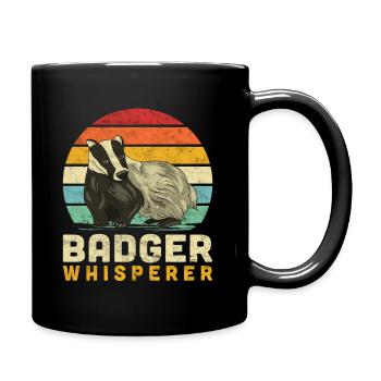 Le murmure de blaireau de miel sort - Mug uni - noir - Droite