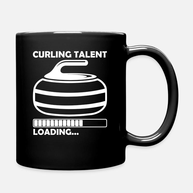 Curling Talent Loading Ice Curling Curler Curling - Mug uni - noir