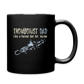 Trombone papa - Mug uni - noir - Droite