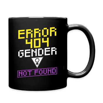 Drôle Non binaire sexe non trouvé - Mug uni - noir - Droite