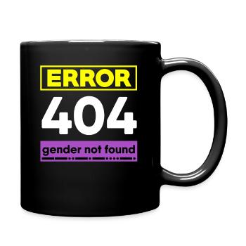 Non-binary pride - Full Colour Mug - black - Right