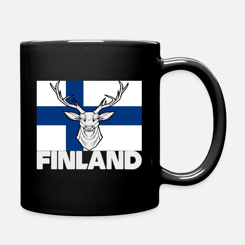 Helsinki Finlande Souvenir Rentier Cadeau - Mug uni - noir