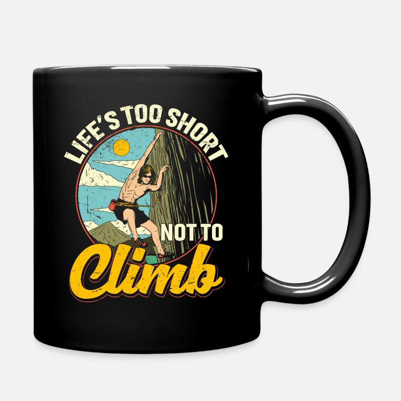 Escalade de la roche Vintage - Mug uni - noir
