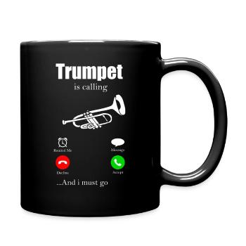 Trompette Instrument de musique Fasnacht Musique musique - Mug uni - noir - Droite