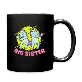 Grande sœur famille de la famille cadeau - Mug uni - noir - Droite