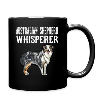 Amant australien drôle de crabot de whisperer de berger - Mug uni - noir - Droite
