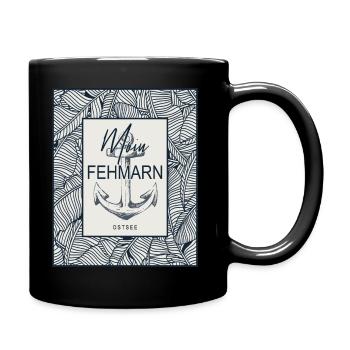 Fehmarn - Tasse einfarbig - Schwarz - Rechts