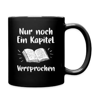 Buch - Tasse einfarbig - Schwarz - Rechts