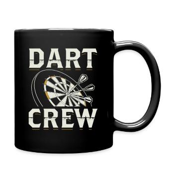 Dart Darten Darts Darter Dartmannschaft Geschenk - Tasse einfarbig - Schwarz - Rechts