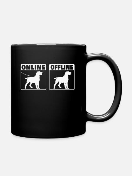 Deutsch Drahthaar Online German Wirehaired - Tasse einfarbig - Schwarz