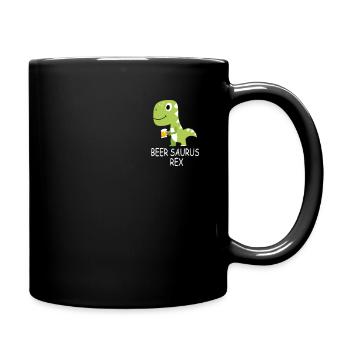 Beersaurus Rex Beer Dinosaur Carnival Costume - Full Colour Mug - black - Right