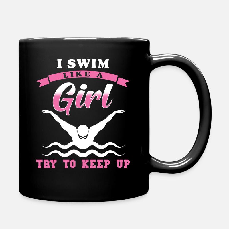 Natation Filles - Mug uni - noir