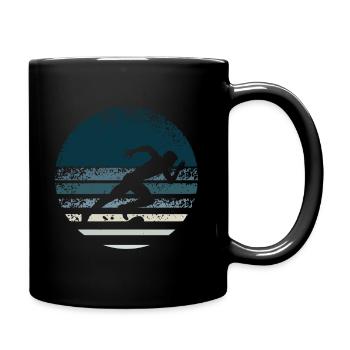 Athlétisme Rétro - Mug uni - noir - Droite