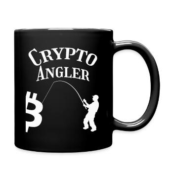 Crypto Angler - Tasse einfarbig - Schwarz - Rechts