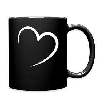 heart - Full Colour Mug - black - Right