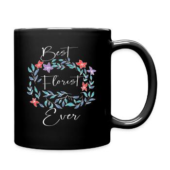 Florist Florist Florist Gardener Flowers - Full Colour Mug - black - Right